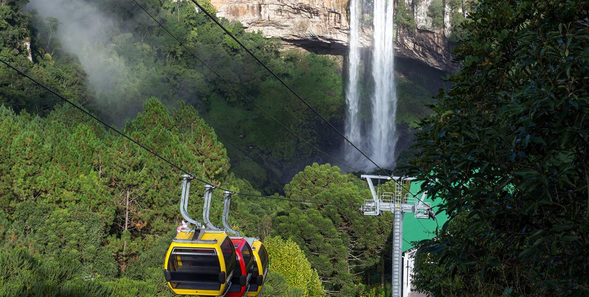 Parque dos Bondinhos Aéreos em Canela